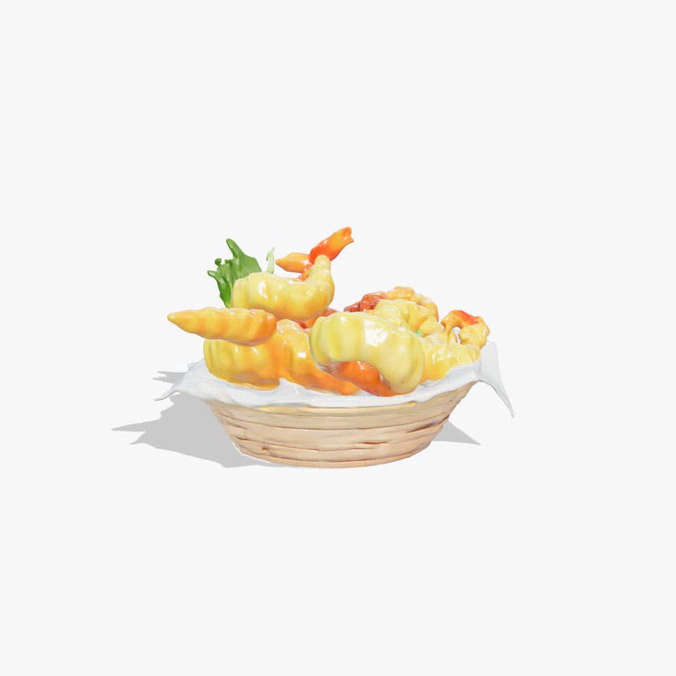 Tempura Assortment Pack with Texture Detailing model pack